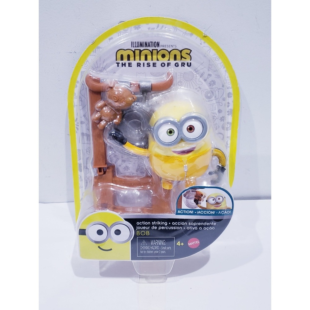 Minions Action Figure The Rise of Gru Striking Bob Illumination Mattel New